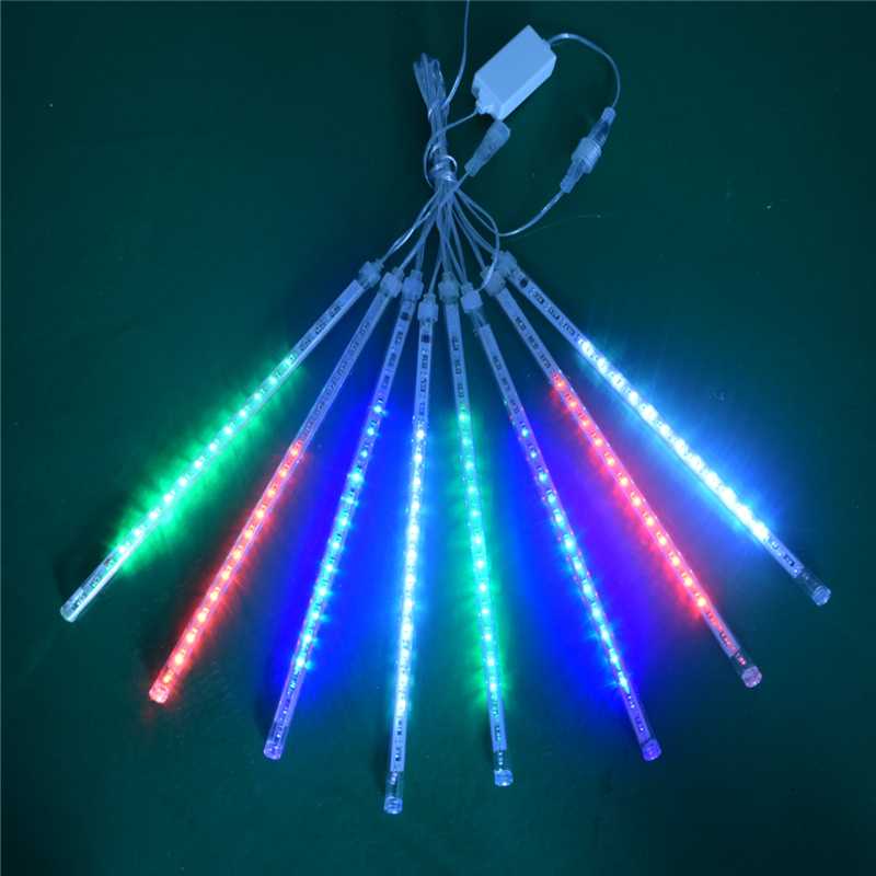 30CM Led Meteor Shower Rain Tube Garland Outdoor Light String Christmas Decor for Home Christmas Ornament Navidad Natal New Year8167829