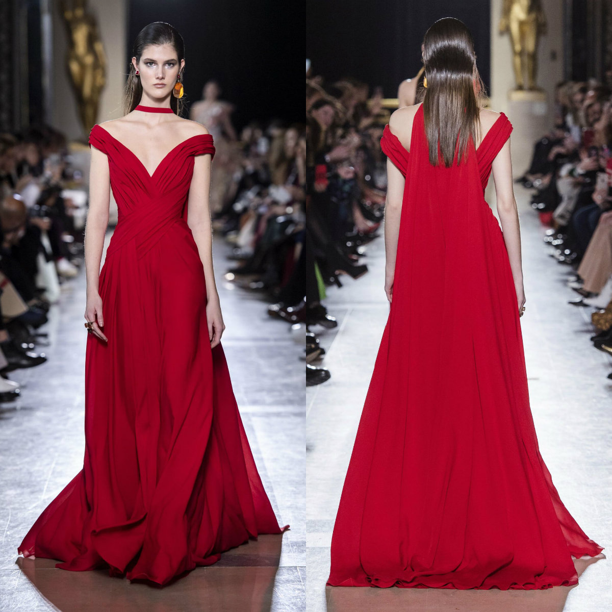 Elie Saab Evening Dresses Off The Shoulder A Line Ruffles Sweep Train Red Prom Dress 2020 Elegant Vestidos De Novia Sparkly Gowns, Hunter green
Elie Saab Evening Dresses Off The Shoulder A Line Ruffles Sweep Train Red Prom Dress 2020 Elegant Vestidos De Novia Sparkly Gowns, Hunter green