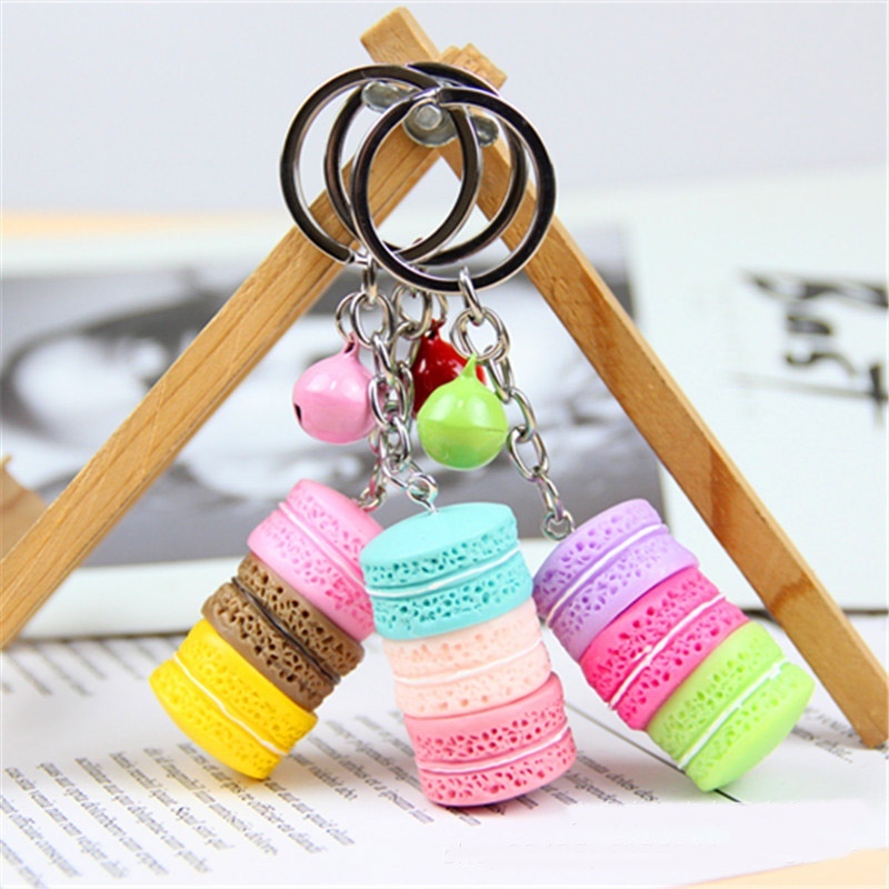 Resin Macaron Bell Keychains Key Chains Lovely Macaroon Bag Charm Keychain Chaveiro Llaveros Gold Metal Keyring Car Key Holder
Resin Macaron Bell Keychains Key Chains Lovely Macaroon Bag Charm Keychain Chaveiro Llaveros Gold Metal Keyring Car Key Holder