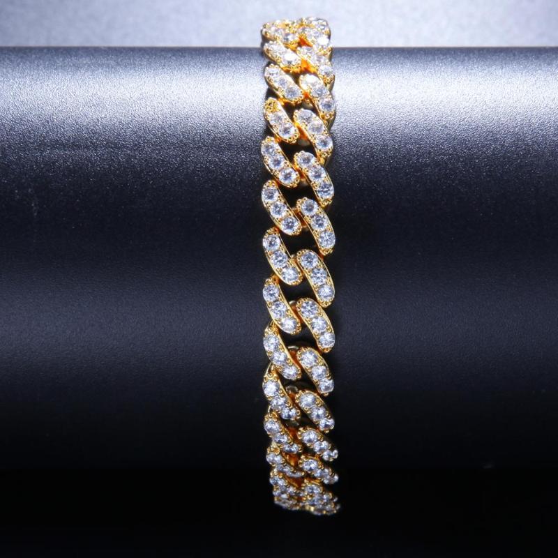 Link, Chain Iced Out Bracelet Gold Miami Cuban Link Choker Punk Hip Hop Jewelry For Men Corrente
Link, Chain Iced Out Bracelet Gold Miami Cuban Link Choker Punk Hip Hop Jewelry For Men Corrente
