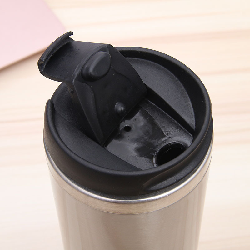 Sea 420ml Sublimation Tumblers Double Wall Stainless Steel Sublimation Heat Transfer Printing Water Bottle Insulated Tumbler Coffee Mug with Flip Lid