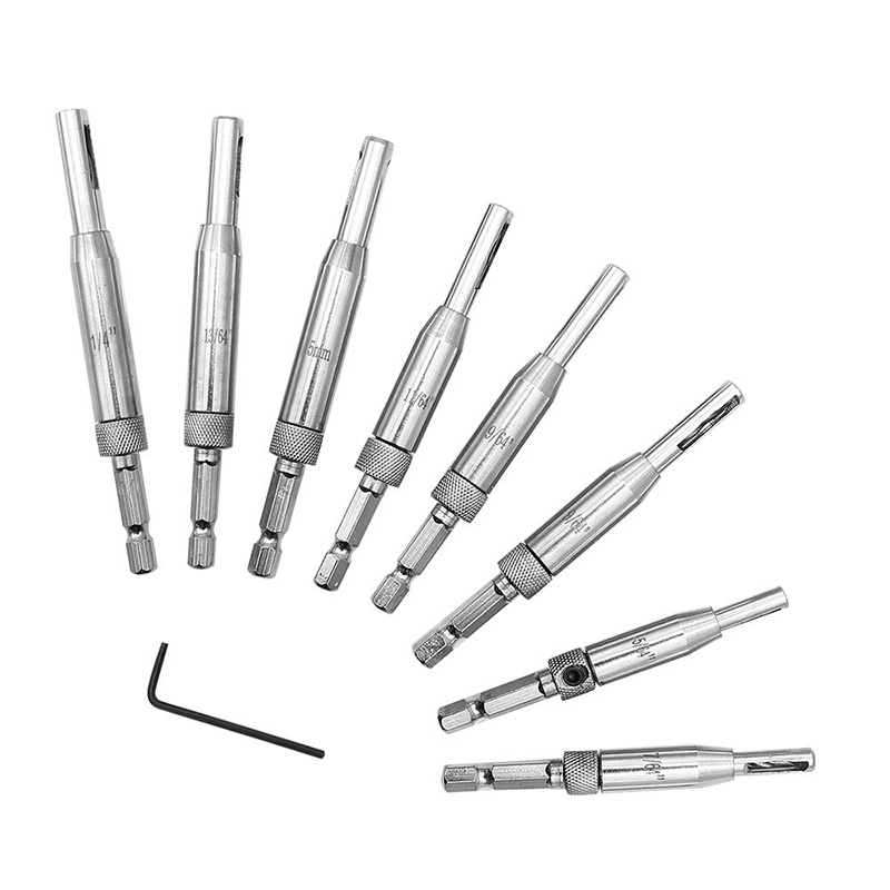 SHGO HOT-9PCS/Set Hinge Drill Bits 1/4 inch Shank Self Centering Window Door Hinge Twist Wood Drill Bits
SHGO HOT-9PCS/Set Hinge Drill Bits 1/4 inch Shank Self Centering Window Door Hinge Twist Wood Drill Bits