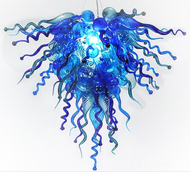 Modern Blue and Green Stained Lamps Chandeliers LED Bulbs Style Hand Blown Glass Chandelier Lighting
Modern Blue and Green Stained Lamps Chandeliers LED Bulbs Style Hand Blown Glass Chandelier Lighting