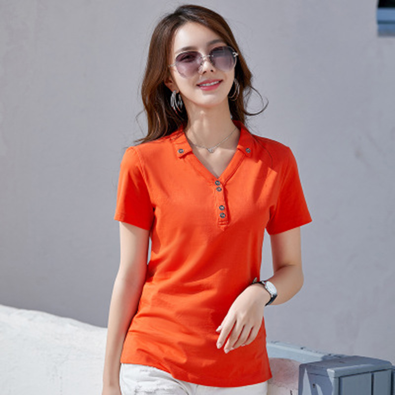 GGRIGHT High Quality Plus Size Korean Shirts Women 2020 Spring Casual Short Sleeve Cotton Tops Female Black Button, Orange
GGRIGHT High Quality Plus Size Korean Shirts Women 2020 Spring Casual Short Sleeve Cotton Tops Female Black Button, Orange