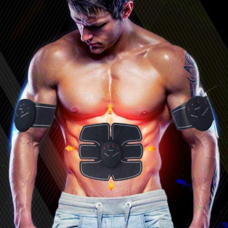 EMS Wireless Muscle Stimulator Trainer Smart Fitness Abdominal Training Electric Weight Loss Stickers Body Slimming Belt Unisex C18122801