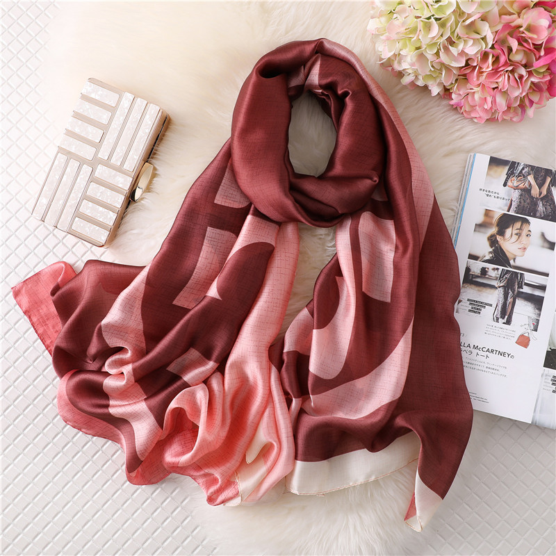 New Silk Scarf Women Big seal Printing Foulard Female Fashion Shawls&Wraps Beach Towel Soft Long Scarves Kerchief 180*90cm
New Silk Scarf Women Big seal Printing Foulard Female Fashion Shawls&Wraps Beach Towel Soft Long Scarves Kerchief 180*90cm