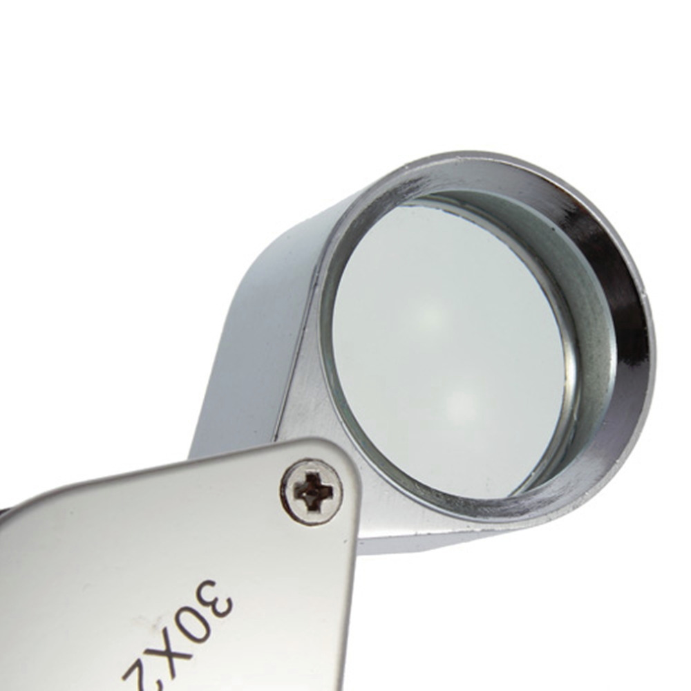 Mini 30X Glass Magnifying Magnifier Jeweler Eye Jewelry Loupe Loop Triplet Jewelers