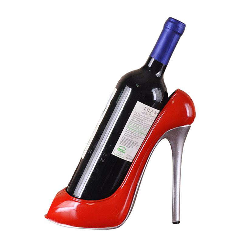 Champagne Wine Bottle Holder High Heel Shoe Stylish Rack Basket Accessories for Home Bar Accessories Home Bars Gift