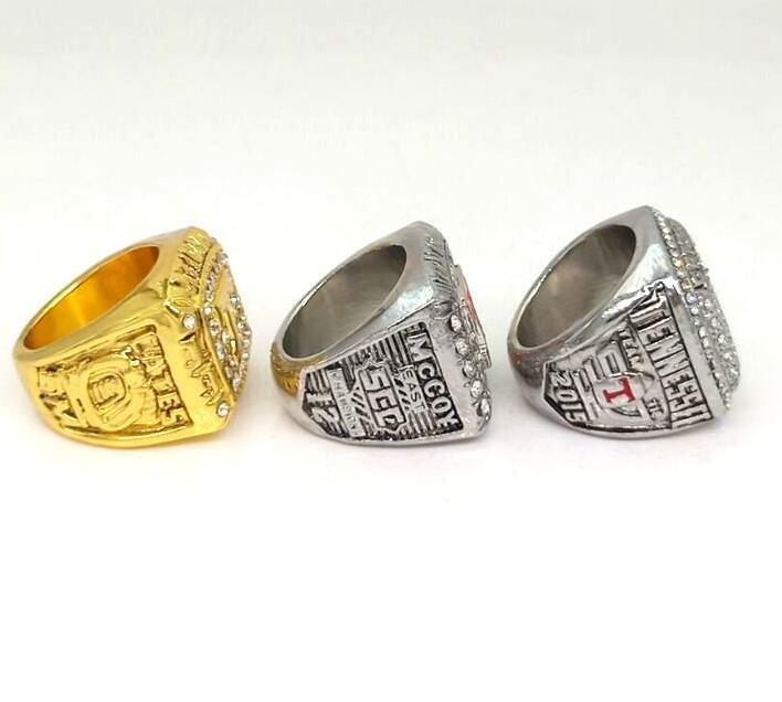 3PCS 2015 2008 1998 Tennessee Volunteers World Championship Ring Set Wholesale Fan Gift 2024 R250414