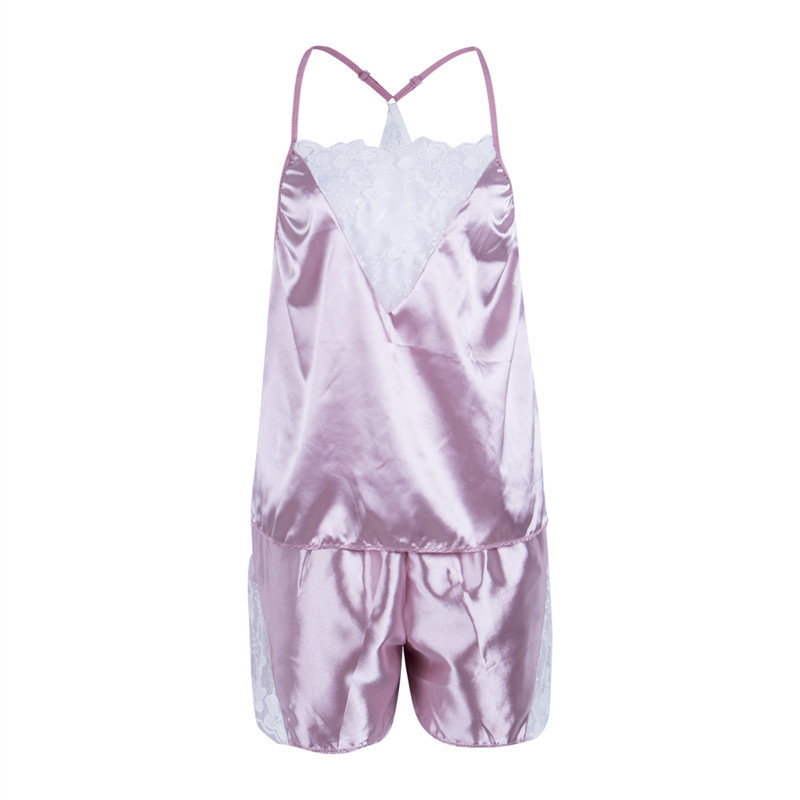 2PCS Women Sexy Satin Lace Sleeveless Tops Shorts Solid Color Sleepwear Babydoll Lingerie Nightdress Pajamas Ladies Clothes Set
2PCS Women Sexy Satin Lace Sleeveless Tops Shorts Solid Color Sleepwear Babydoll Lingerie Nightdress Pajamas Ladies Clothes Set
