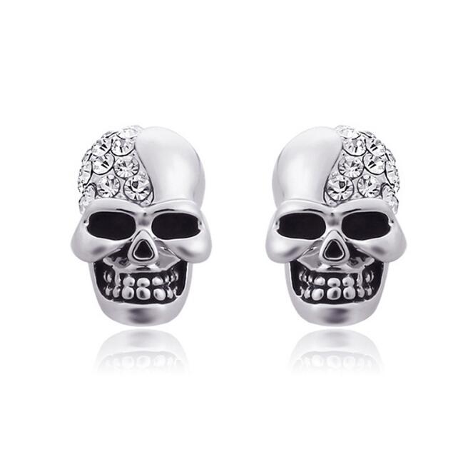 Halloween Gift Stainless Steel Fantasy Skull Stud Earring For Women Man Crystal Rhinestone Inlay Skeleton Stud Earring Free Shipping
Halloween Gift Stainless Steel Fantasy Skull Stud Earring For Women Man Crystal Rhinestone Inlay Skeleton Stud Earring Free Shipping