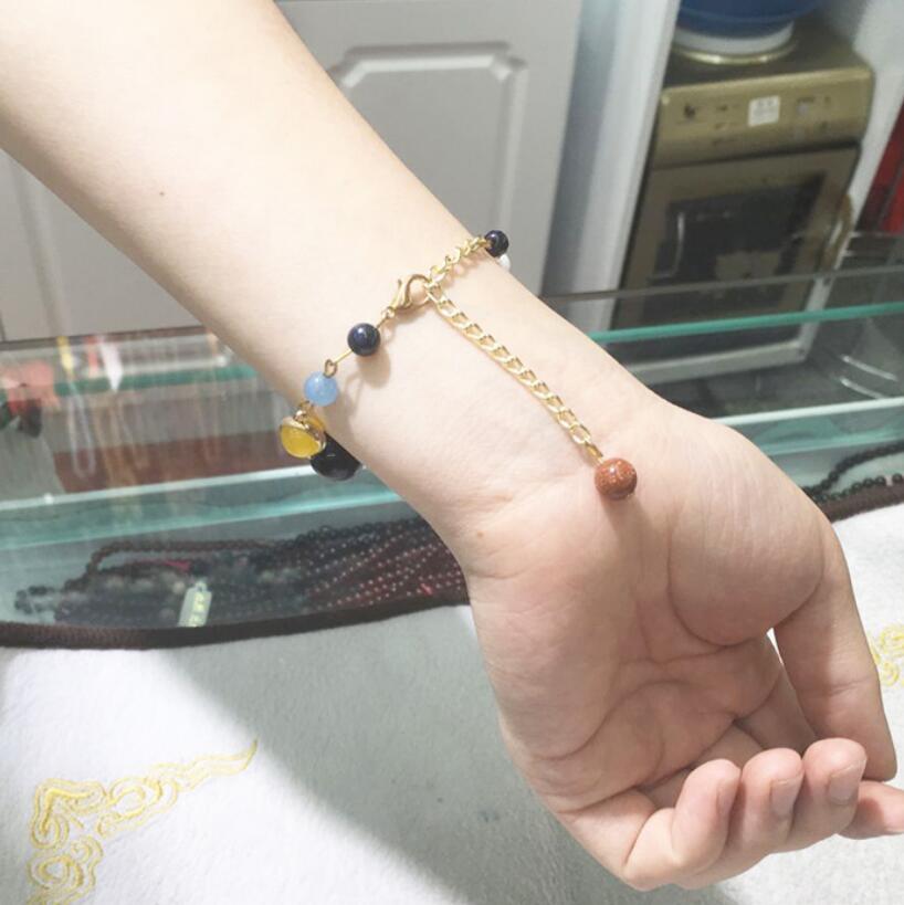 Fashionjewelry eight ball beaded bracelets natural agate bracelets special wholesale for wome0n hot fashion Z250910