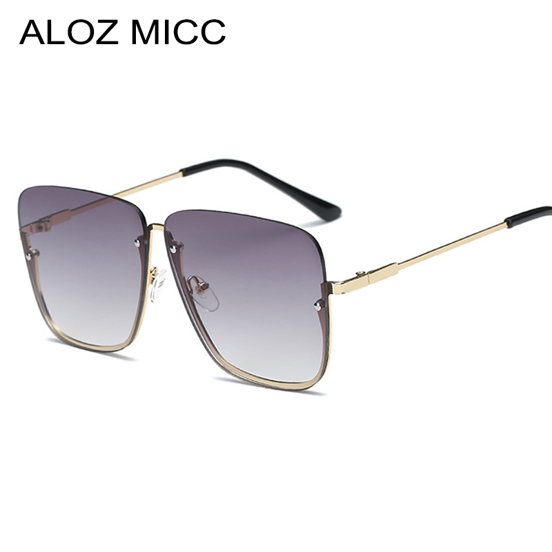 ALOZ MICC Fashion Half Frame Women Rimless Sunglasses Brand Designer 2019 Luxury Classic Men Square Gradient Lens Glasses UV400 A140
ALOZ MICC Fashion Half Frame Women Rimless Sunglasses Brand Designer 2019 Luxury Classic Men Square Gradient Lens Glasses UV400 A140