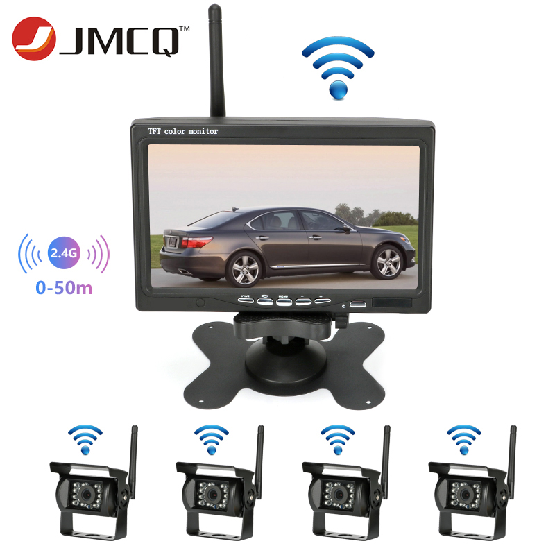JMCQ 7" Car Monitor Wireless Rear view camera TFT Display mirror monitors Auto Night Vision Waterproof Rear camera For Truck BUS
JMCQ 7" Car Monitor Wireless Rear view camera TFT Display mirror monitors Auto Night Vision Waterproof Rear camera For Truck BUS
