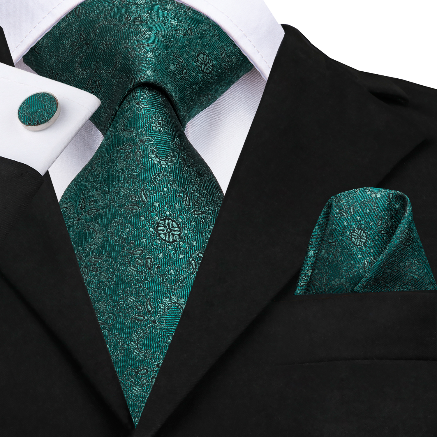 Hi-Tie Green Floral Ties Set Classic Fashion Men's 100% Jacquard Woven Silk Neckties For Men Formal Business Wedding N-3129, Black;blue
Hi-Tie Green Floral Ties Set Classic Fashion Men's 100% Jacquard Woven Silk Neckties For Men Formal Business Wedding N-3129, Black;blue