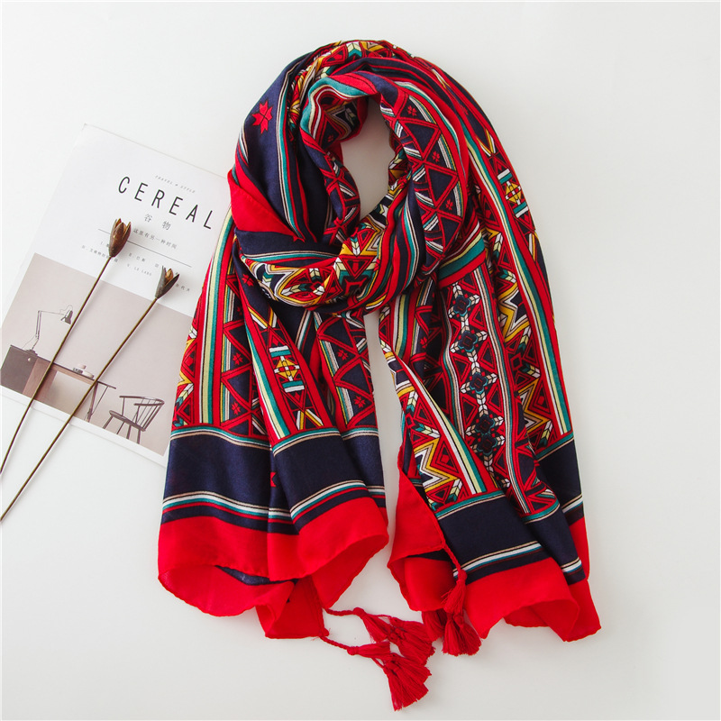 new spring winter Hot Lady Women Double Sided National Wind Scarf Wrap Shawl popular muffler shawls