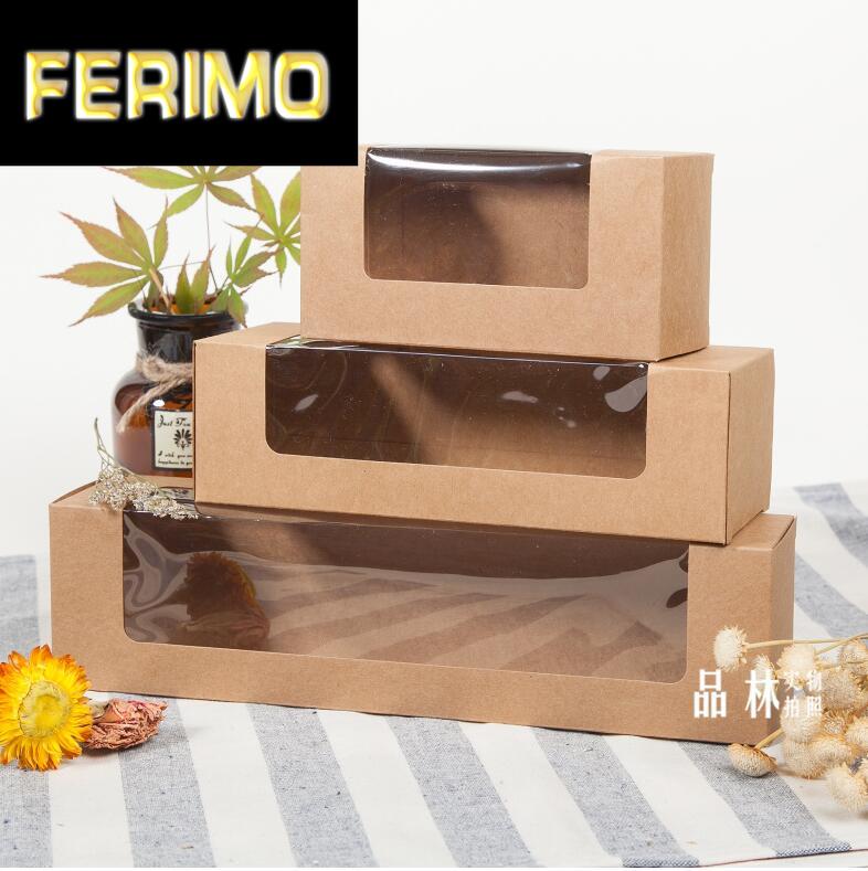 137x70x60mm 50pcs/lot Paper Kraft paper cookie boxes with clear window,simple kraft Macaroon boxes
137x70x60mm 50pcs/lot Paper Kraft paper cookie boxes with clear window,simple kraft Macaroon boxes