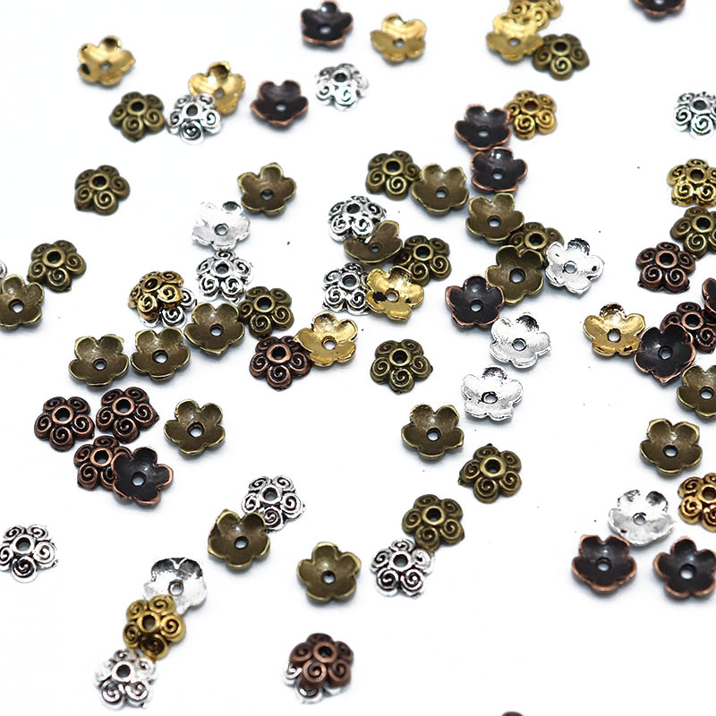 Other 7mm 100/200pcs Metal Vintage Silver Plated Flower Alloy End Caps Pattern Beads Mix Spacer DIY Jewelry Making
Other 7mm 100/200pcs Metal Vintage Silver Plated Flower Alloy End Caps Pattern Beads Mix Spacer DIY Jewelry Making