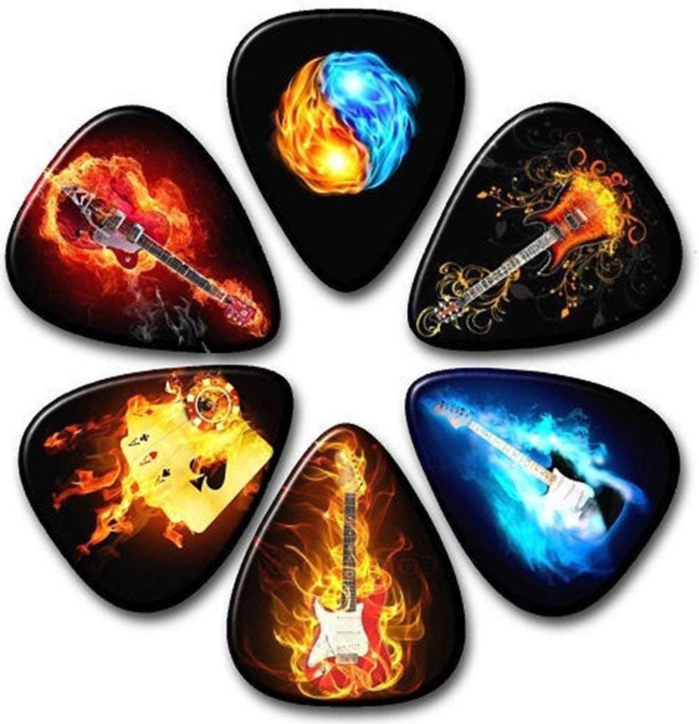 6PCS Celluloid 0.71mm Colorful Guitar Picks Unique Guitar Gift For Bass Electric & Acoustic Guitars
6PCS Celluloid 0.71mm Colorful Guitar Picks Unique Guitar Gift For Bass Electric & Acoustic Guitars