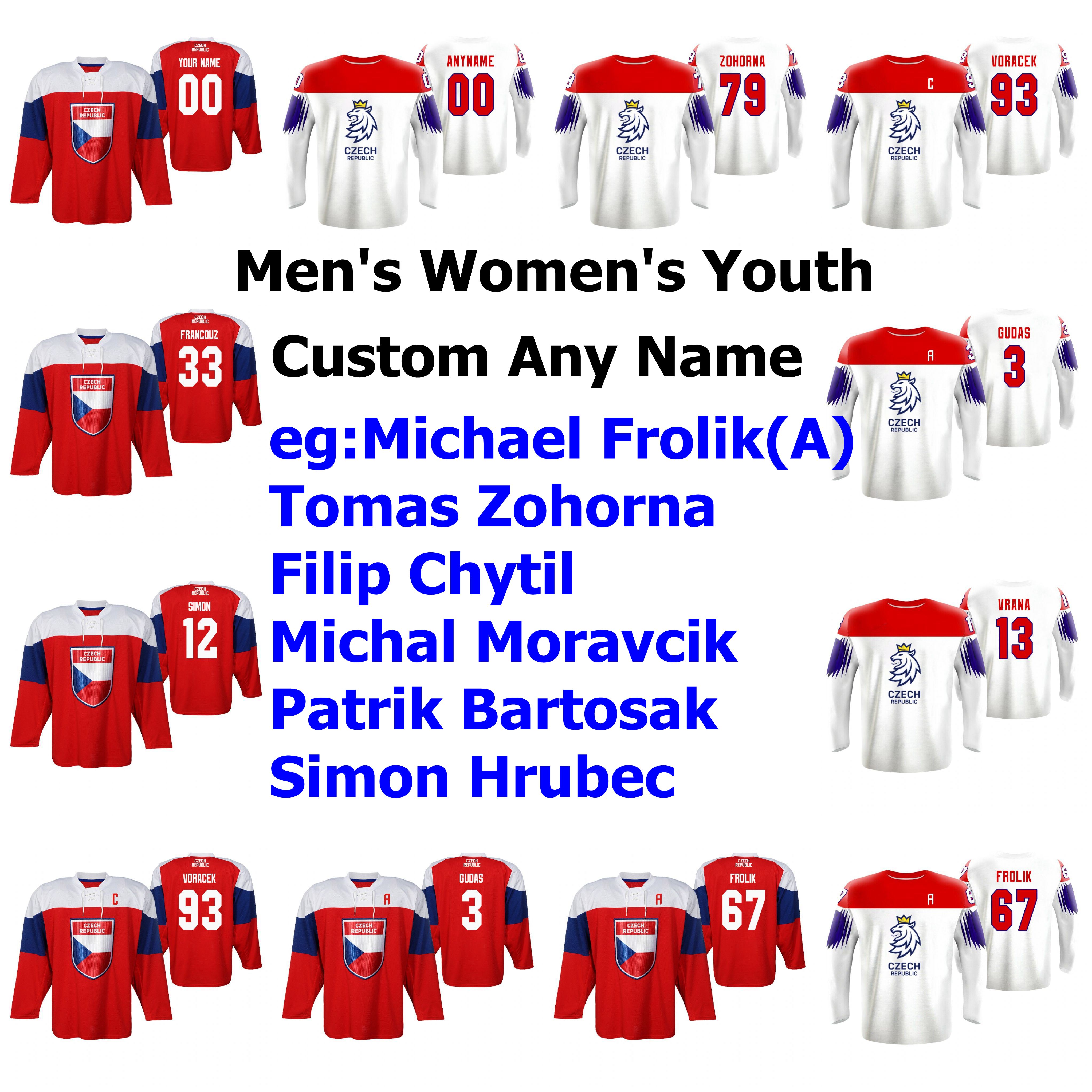 Czech Republic 2019 IIHF World Championship Hockey Jerseys Tomas Zohorna Jersey Filip Chytil Jan Rutta Jan Kovar Francouz Custom Stitched, Youth red
Czech Republic 2019 IIHF World Championship Hockey Jerseys Tomas Zohorna Jersey Filip Chytil Jan Rutta Jan Kovar Francouz Custom Stitched, Youth red
