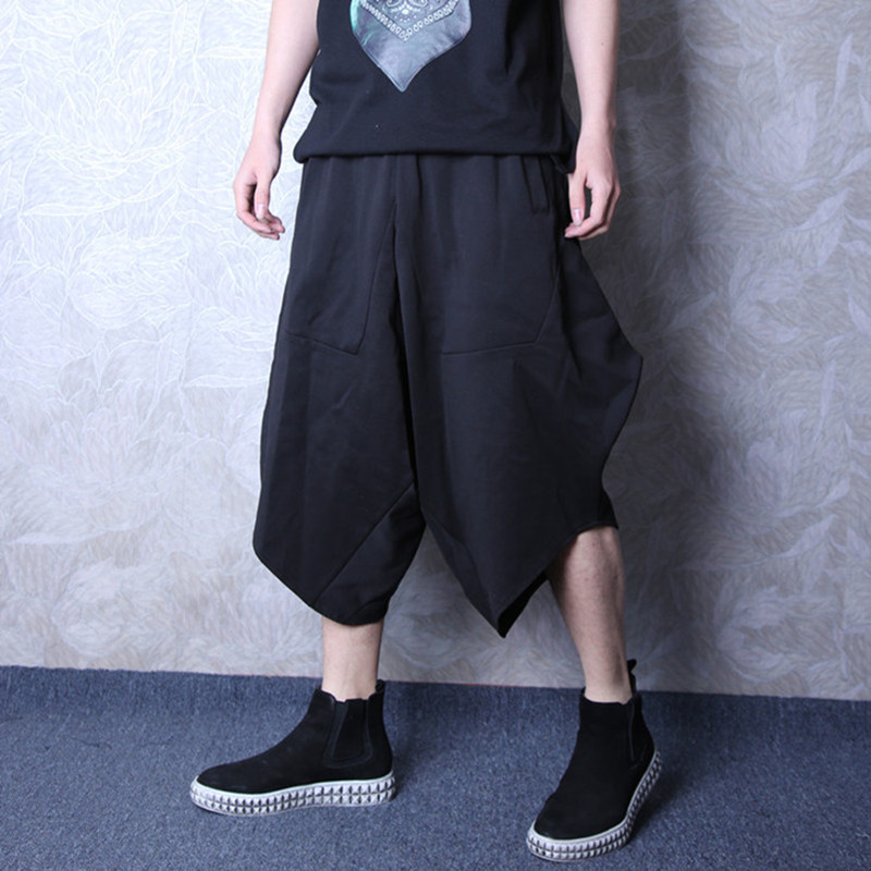 2018 Men's clothing GD fashion stylist Hip hop Personality Lantern pants Wide Leg Pants Capris stage singer costumes, Black
2018 Men's clothing GD fashion stylist Hip hop Personality Lantern pants Wide Leg Pants Capris stage singer costumes, Black