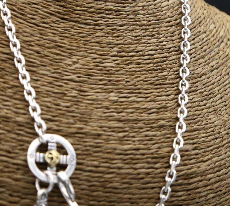 Brand new men's women's 925 sterling silver jewelry vintage antique silver Japanese hand-made designer feather pendant necklaces