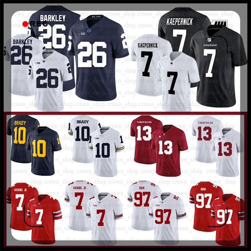 13 Tua Tagovailoa NCAA 7 Dwayne Haskins Jr Alabama Crimson Tide Jersey Nick Bosa Michigan Tom Brady Ohio State Buckeyes Football Jerseys34, Ncaa-(laohu)
13 Tua Tagovailoa NCAA 7 Dwayne Haskins Jr Alabama Crimson Tide Jersey Nick Bosa Michigan Tom Brady Ohio State Buckeyes Football Jerseys34, Ncaa-(laohu)
