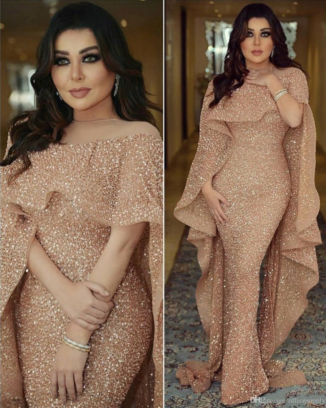 Luxury Mermaid Arabic Long Prom Dresses Jewel Neck Sequins Floor Length Middle East Prom Formal Evening Party Gowns, Same as picture
Luxury Mermaid Arabic Long Prom Dresses Jewel Neck Sequins Floor Length Middle East Prom Formal Evening Party Gowns, Same as picture