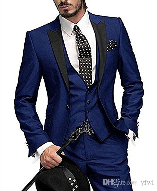 Classic Peak Lapel tuxedos groom wedding men suits mens wedding suits tuxedo costumes de smoking pour hommes men(Jacket+Pants+Tie+Vest) 133, Same as image
Classic Peak Lapel tuxedos groom wedding men suits mens wedding suits tuxedo costumes de smoking pour hommes men(Jacket+Pants+Tie+Vest) 133, Same as image