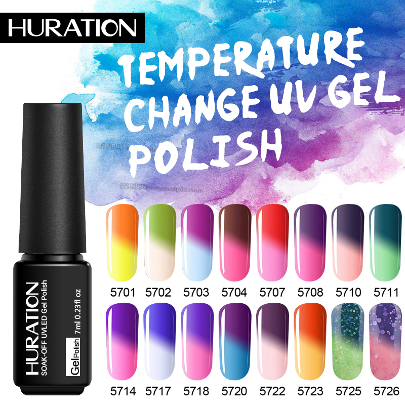 Huration Temperature Gel Polish Thermal Change Gel UV Varnish Chameleon Effect Semi-permanent Magic Polish Hybrid Varnish, Fs001
Huration Temperature Gel Polish Thermal Change Gel UV Varnish Chameleon Effect Semi-permanent Magic Polish Hybrid Varnish, Fs001