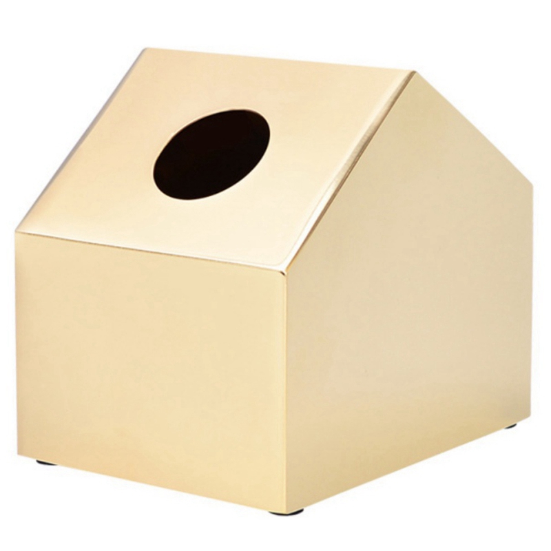 Stainless Steel House Shape Tissue Holder Box Cover Small House Shaped Golden Tissue Box Metal Tray Waterproof
Stainless Steel House Shape Tissue Holder Box Cover Small House Shaped Golden Tissue Box Metal Tray Waterproof