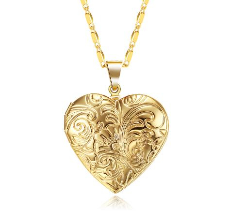 2020 Vintage Memory Locket Photo Frame Charms Gold/Silver Color Heart Necklace For Women Pendant Collier Femme Printing Holiday
2020 Vintage Memory Locket Photo Frame Charms Gold/Silver Color Heart Necklace For Women Pendant Collier Femme Printing Holiday