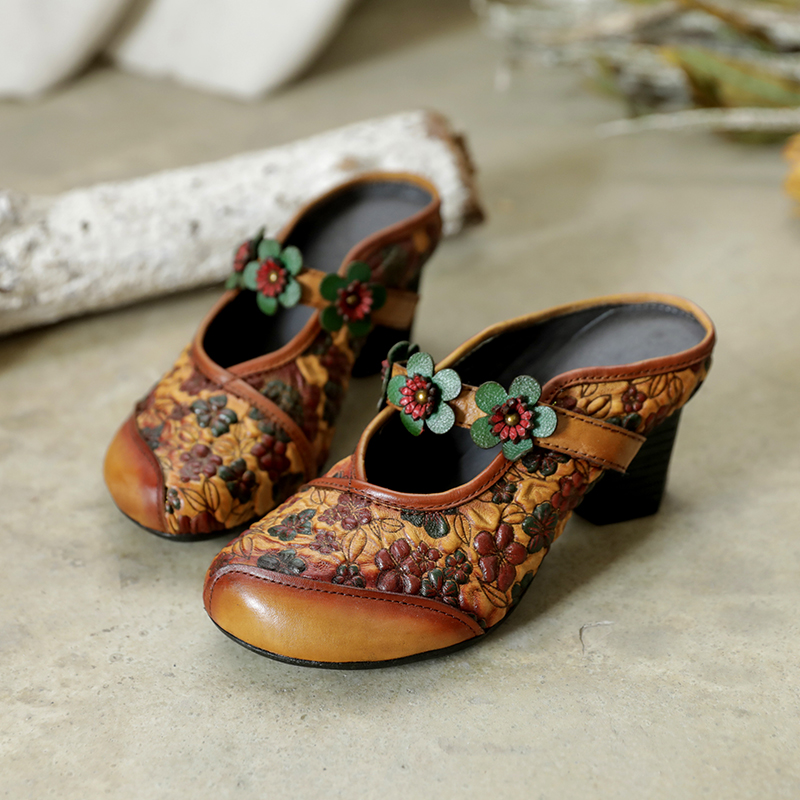 Tayunxing handmade shoes woman real leather cowhide summer outside high heel women slipper comfort flower casual JH011-29, Light tan
Tayunxing handmade shoes woman real leather cowhide summer outside high heel women slipper comfort flower casual JH011-29, Light tan