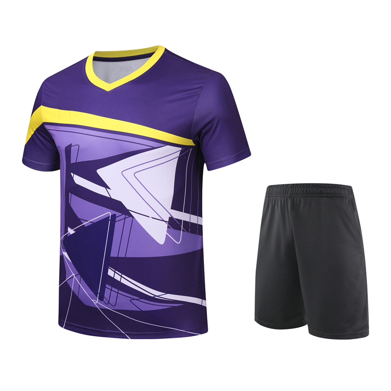 2020 New badminton Shirt Short Sleeve men's and women's T-shirt + shorts sportswear table tennis shirt sportswear, White;black
2020 New badminton Shirt Short Sleeve men's and women's T-shirt + shorts sportswear table tennis shirt sportswear, White;black