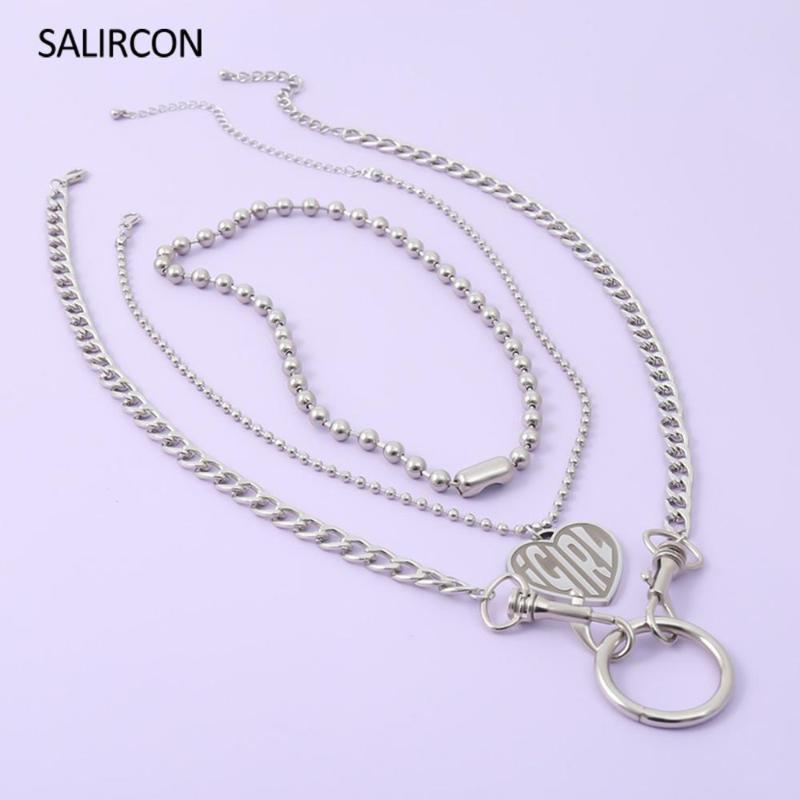 Salircon Hip Hop Love Heart Girl Pendant Necklace Multi Layered Punk Chunky Choker Necklace For Women Men Statement Jewelry Gift
Salircon Hip Hop Love Heart Girl Pendant Necklace Multi Layered Punk Chunky Choker Necklace For Women Men Statement Jewelry Gift