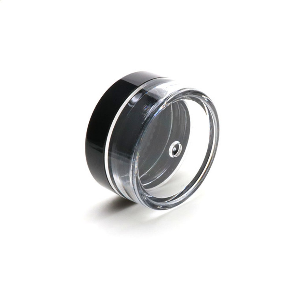 5G/5ML High Quality Clear Plastic Cosmetic Container Jars With Black Lids Cosmetic Cream Pot Makeup Eye Shadow Nails Powder Jewelry Bottle