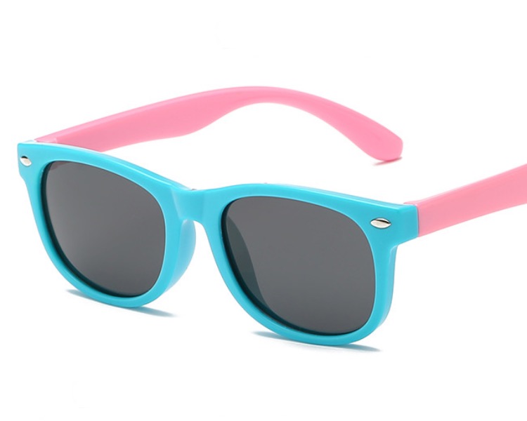 Safer Silicone Baby Eyewear Fashion UV400 Polarized Kids Sunglasses Color Match Sun Glasses 18 Colors Wholesale Z260305