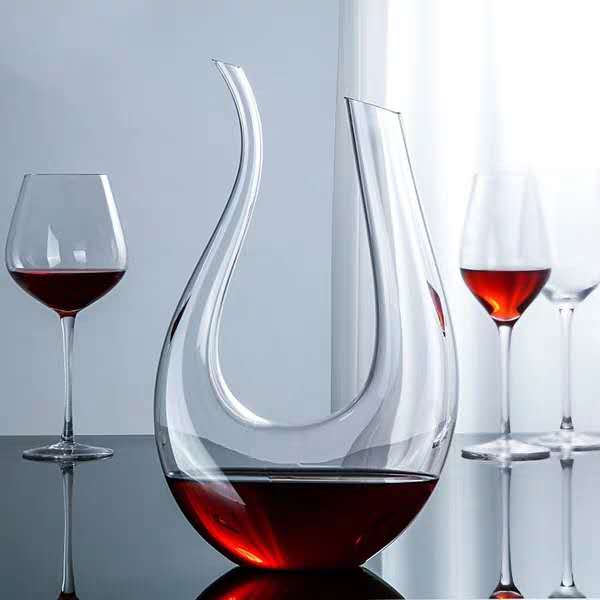 Home Wine Decanter Crystal Glass Wine Breather Carafe 100 Hand Blown Winebreather Carafe Wine Aerator Accessories with Wide Base2734164299q