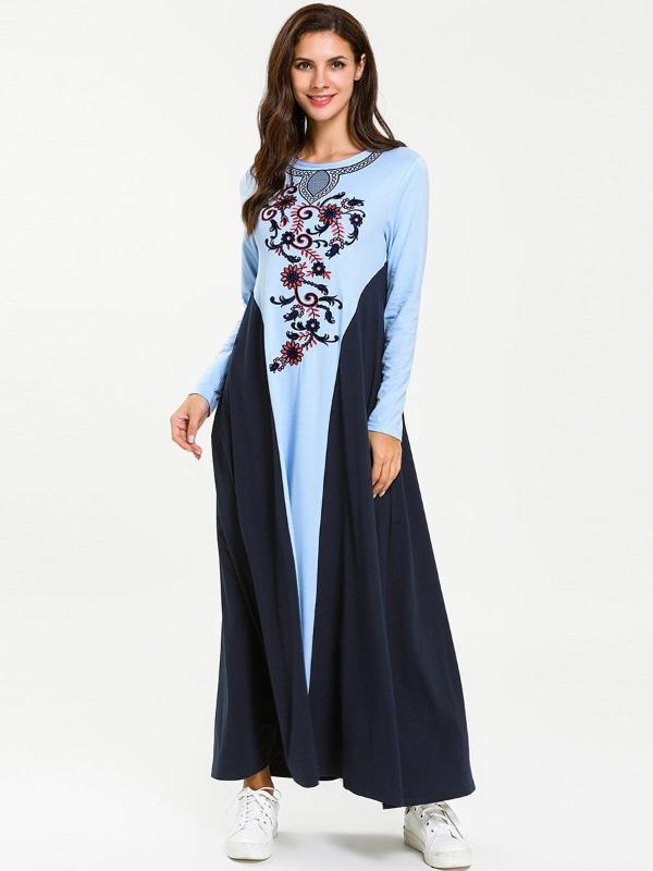 Muslim Abaya Dress Women Kaftan Kimono Long Robe Embroidery Splice Ethnic Hijab Elbise Turkey Islamic UAE Plus Size Vestidos
Muslim Abaya Dress Women Kaftan Kimono Long Robe Embroidery Splice Ethnic Hijab Elbise Turkey Islamic UAE Plus Size Vestidos