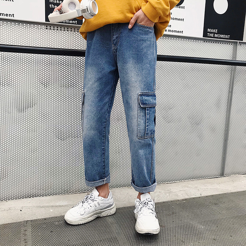 2019 Spring And Autumn Pants Male Korean Version Of The Trend Loose Ins Overalls Casual Straight Jeans Men Blue 27-34
2019 Spring And Autumn Pants Male Korean Version Of The Trend Loose Ins Overalls Casual Straight Jeans Men Blue 27-34