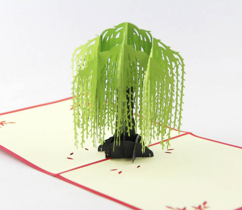 Willow tree up card/3D kirigami card/ handmade spring tree greeting cards
Willow tree up card/3D kirigami card/ handmade spring tree greeting cards