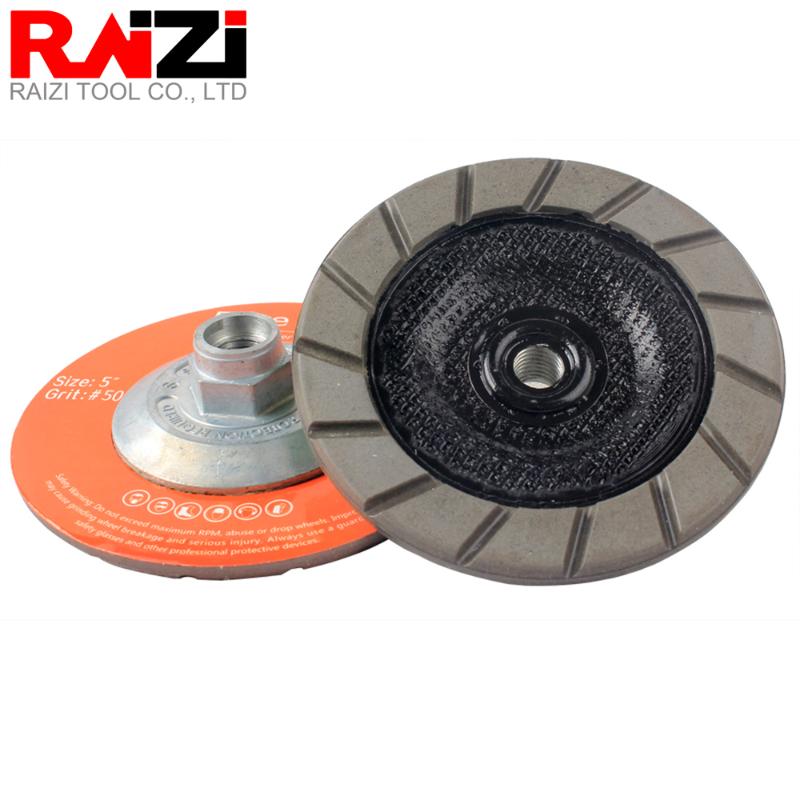 Raizi 5 inch/125mm Diamond Easy Edge Grinding Cup Wheel Ceramic Bond for Concrete Floor Scratches Removal Dry Polishing Disc
Raizi 5 inch/125mm Diamond Easy Edge Grinding Cup Wheel Ceramic Bond for Concrete Floor Scratches Removal Dry Polishing Disc