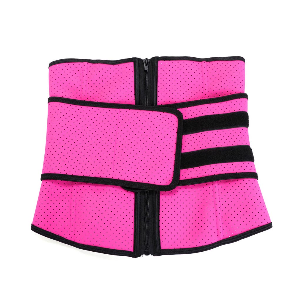 Lover Beauty Waist Trainer Tummy Trimmer Zipper Latex Cincher Fitness Corset Breathable Slimming Abdominal Belt