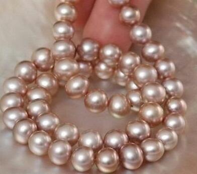 Fast Free shipping Fine Pearl Jewelry Vintage 9-10 mm round genuine south sea pink pearl necklace 18 "
Fast Free shipping Fine Pearl Jewelry Vintage 9-10 mm round genuine south sea pink pearl necklace 18 "