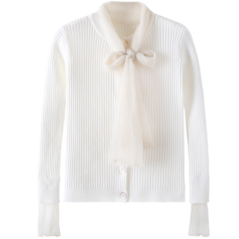 Long-sleeved Bow Knitted Cardigan Autumn Women O-neck Long Sleeve Sweater Cardigan Sweater Bow Knitted Handmade HH50MY, Black
Long-sleeved Bow Knitted Cardigan Autumn Women O-neck Long Sleeve Sweater Cardigan Sweater Bow Knitted Handmade HH50MY, Black
