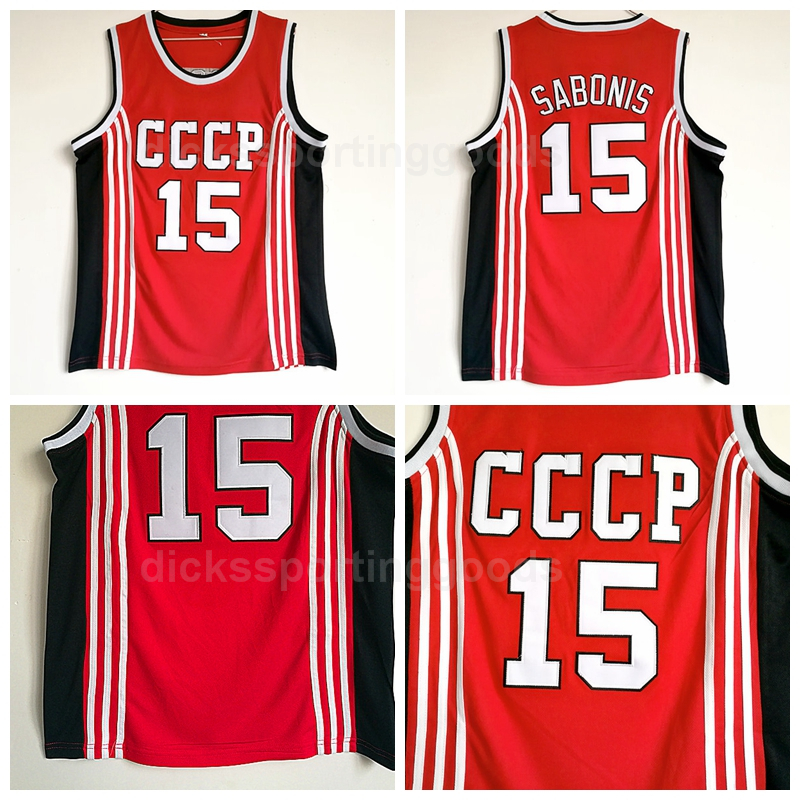 NCAA College 15 Arvydas Sabonis Jersey Men University Basketball CCCP Team Russia Jerseys Sale Team Red Breathable Top Quality On Sale
NCAA College 15 Arvydas Sabonis Jersey Men University Basketball CCCP Team Russia Jerseys Sale Team Red Breathable Top Quality On Sale