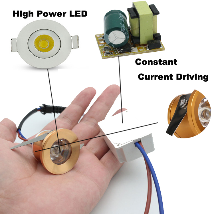 Mini Spot light Indoor Downlights Surface Mounted Light 360° Rotatable Jewelry Cabinet Lamp Spotlight Show Box Curio Display Case Led Under Cabinet Li
