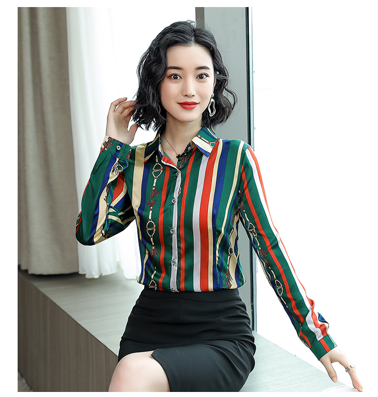 New 2020 Women's Silk Satin Runway Shirts Plus Size Long Sleeve Lapel Neck Printed Ladies Button Blouse Sexy Slim Office Designer Shirt Tops, White
New 2020 Women's Silk Satin Runway Shirts Plus Size Long Sleeve Lapel Neck Printed Ladies Button Blouse Sexy Slim Office Designer Shirt Tops, White
