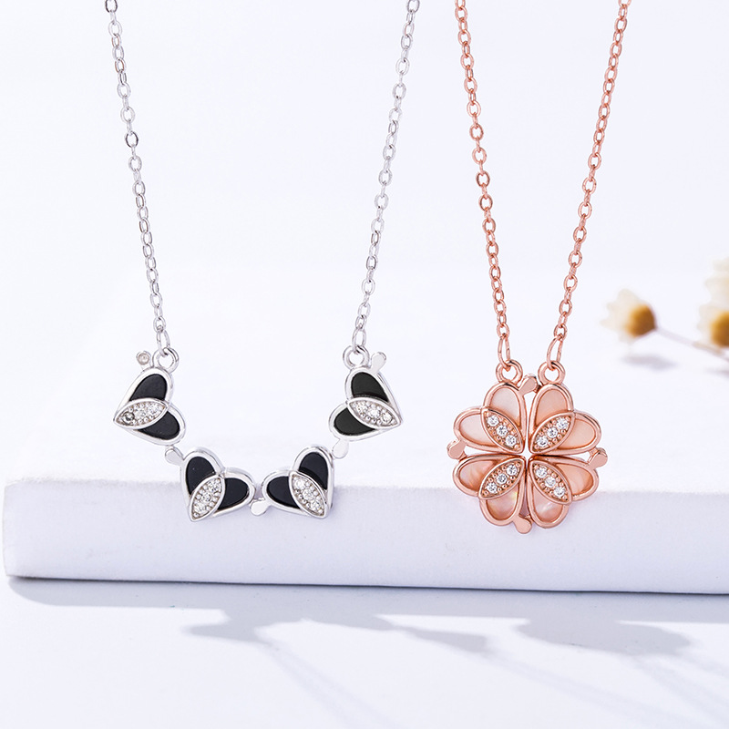 Delicate Lucky Double-side Four-leaf Clover Pendant Necklace For Women Lucky Grass Fashion Party Necklace Jewelry
Delicate Lucky Double-side Four-leaf Clover Pendant Necklace For Women Lucky Grass Fashion Party Necklace Jewelry