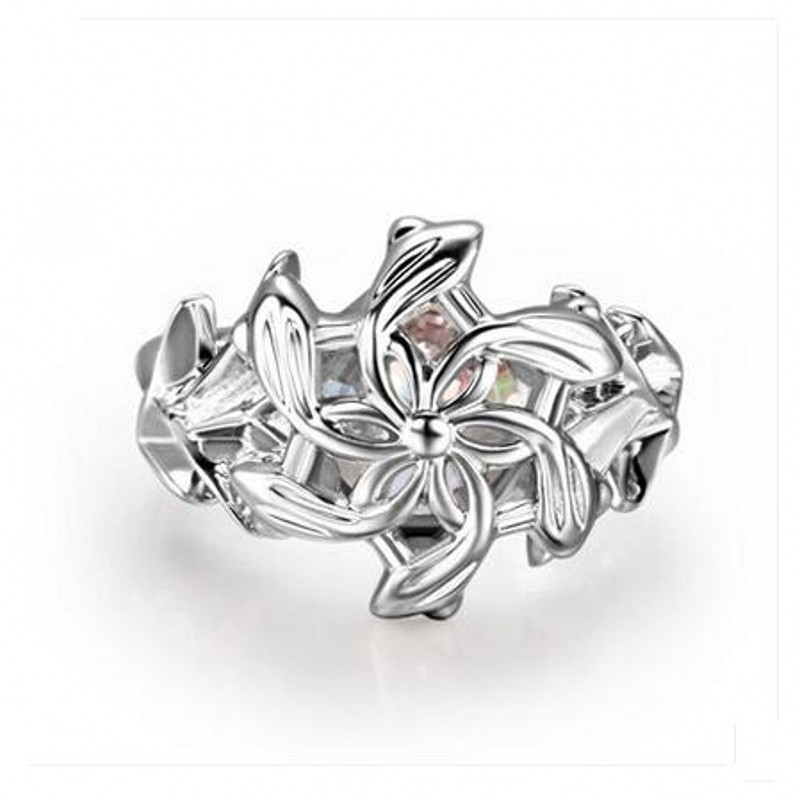 Vecalon Vintage LOTR The Galadriel Nenya ring Soild 925 Sterling Silver 3ct Cz Party Wedding Band rings for women Dropshipping
